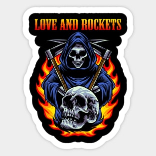 LOVE AND ROCKETS BAND Sticker